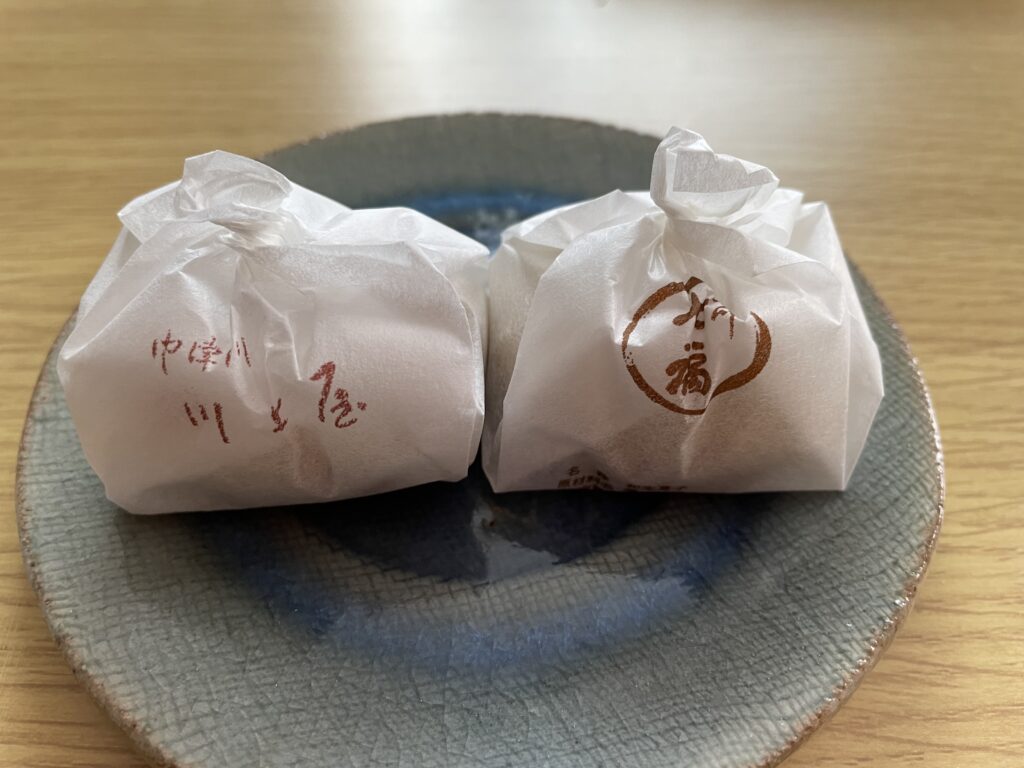 川上屋と七福の栗きんとん