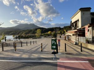 恵那峡第一駐車場案内看板