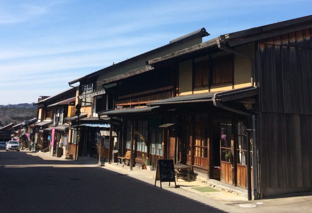 岩村の街並み